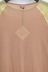 BASERANGE Long-sleeved patchwork top T-shirt series Portugal BAS-TOGN-CG-SP24-FENTUO Pink camel
